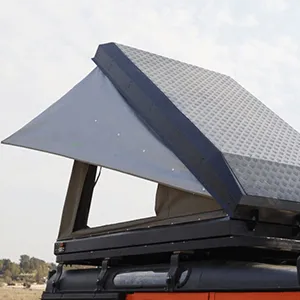 the bundutec overlanding tent at full extension