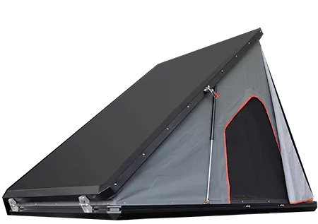 bundutec overlanding tent that mounts on top of the overlanding truck. Makes it easy to camp out over night on your trips